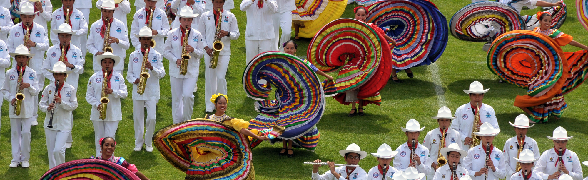 Wereld Muziek Concours met Mexicaanse Band en Dansers